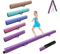 SportBob Trave Ginnastica Artistica per casa 240 cm PU Pelle Trave di Equilibrio Base di Gomma Antiscivolo, Fascio di Ginnastica per la Formazione, Pratica, Formazione Professionale per Bambini