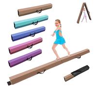 SportBob Trave Ginnastica Artistica per casa 240 cm PU Pelle Trave di Equilibrio Base di Gomma Antiscivolo, Fascio di Ginnastica per la Formazione, Pratica, Formazione Professionale per Bambini