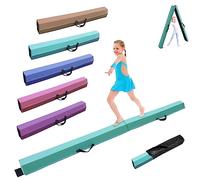 SportBob Trave Ginnastica Artistica per casa 240 cm PU Pelle Trave di Equilibrio Base di Gomma Antiscivolo, Fascio di Ginnastica per la Formazione, Pratica, Formazione Professionale per Bambini