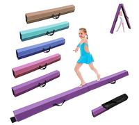 SportBob Trave Ginnastica Artistica per casa 240 cm PU Pelle Trave di Equilibrio Base di Gomma Antiscivolo, Fascio di Ginnastica per la Formazione, Pratica, Formazione Professionale per Bambini