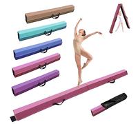 SportBob Trave Ginnastica Artistica per casa 3 Metri PU Pelle Trave di Equilibrio Base di Gomma Antiscivolo, Fascio di Ginnastica per la Formazione, Pratica, Formazione Professionale per Bambini