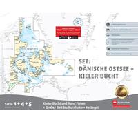 Sportbootkarten Satz 1, 4 und 5 Set: Dänische Ostsee und Kieler Bucht (Ausgabe 2026)