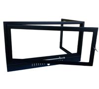 SPORTELLO AD L PER CAMINO CON VETRO CERAMICO, VARIE MISURE