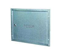 Sportello contatore acqua con cornice da incasso in lamiera zincata H400mm x L600mm - Idrhaus