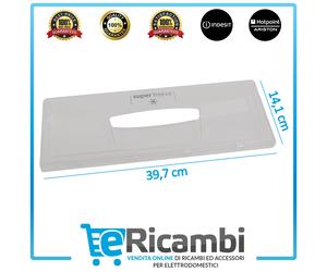 Sportello Cristal Congelatore Hotpoint Ariston Indesit 397x141x26 mm C00292069