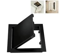Sportello di Accesso per Cartongesso, Parete e Soffitto, Servizio Elettrico e Sanitario, Porta di Ispezione, Copertura per Ispezione, Sportello di Ispezione, Pannello di Accesso(Black,245x375mm)
