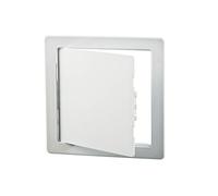 Sportello di ispezione, 15 x 15 cm, in plastica, 150 x 150 mm, per cartongesso, sportello di manutenzione, bianco adatto per ambienti umidi, sportello di ispezione