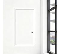 Sportello Di Ispezione Bianco,30x71 46x107 51x122 61x76 91x122cm Copri Quadro Elettrico Con Chiusura,sportello Contatore Acqua,porte Interne Bianche，pannello Porta Blindata(White,18x28in/46x71cm)