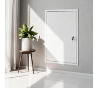Sportello Di Ispezione Con Serratura A Chiave 30x41cm~91x122cm Botola D'Accesso Soffitto E Parete In Alluminio A Nido D'Ape Pannello Di Accesso Cartongesso Verniciabile(White,26x40in/66x102cm)