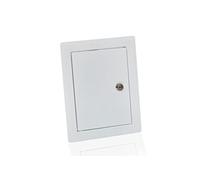 Sportello di ispezione in lamiera d'acciaio, bianco, 40 x 60 cm, con serratura