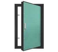 Sportello di Ispezione Pannello di accesso con serratura per porta in metallo, coperchio in alluminio verniciabile, integrazione perfetta con la parete e accesso sicuro