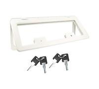 Sportello di servizio per roulotte e camper | 3 misure a scelta | bianco | chiusura inclusa | sportello portaoggetti (840 x 345 mm)
