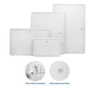 Sportello in Resina con Telaio Custodia per Contatore Acqua Gas Enel da Murare