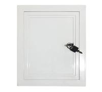 Sportello Ispezione Alluminio Rettangolo Nascosto Botola Cartongesso 20x20 30x30 40x40 50x50 60x60 CM Pannello di Accesso Decorativi con Serratura e Chiave(W 40 cm x H 40 cm)