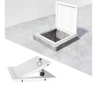 Sportello Ispezione Botola di Accesso al Pavimento con Apertura a Spinta 60 50 45 40 30 20 15 cm, Porta per Soffitta per Impianto Idraulico, Sportello di Ispezione(White,150x150mm(6x6in))