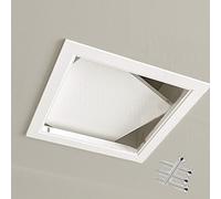 Sportello Ispezione Botola di Accesso Al Soffitto in Lega di Alluminio, Sportello di Servizio a Scomparsa per Abitazioni/ Garage/ Soffitte, Copertura Idraulica in Acciaio Zincato con Viti(60x60cm/24"x