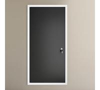 Sportello Ispezione Copertura Pannello Accesso Ad Incasso, Coperchi Apertura Fori Nel Muro, Porta Accesso Portello Ispezione Interna Resistente Alle Intemperie Serratura(Black,20x44"/50.8x111.8cm)