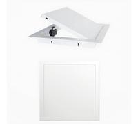 Sportello Ispezione in Alluminio, Botola Cartongesso a Spinta, Sportello di Accesso Bianco Resistente e Durevole per Nascondere Fili Tubi Sportello Contator(W 50 cm x H 50 cm)