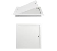 Sportello Ispezione in Alluminio con Serratura, Botola Cartongesso, Pannello Accesso Parete Rettangolo per Riparazioni Idrauliche, Disponibili più Misure(45 cm x 45 cm)