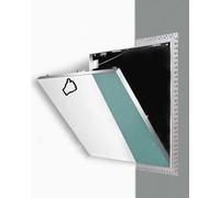 Sportello Ispezione Pannello d’Accesso per Soffitto a Chiusura Tattile con Cavo di Sicurezza, Copertura per Foro Murale ad Apertura a Pressione - Alluminio da Intonacare(8x10in (200x250mm))