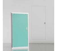 Sportello Ispezione Pannello di Accesso Alluminio Nascosto per Cartongesso Parete Conduttura, Botola Incassato Verniciabile(W 80 cm x H 150 cm)