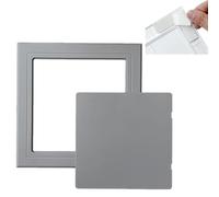 Sportello Ispezione Pannello di Accesso Autoadesivo per Piastrelle, Sportello di Revisione Senza Foratura con Coperchio Rimovibile, Sportello di Ispezione in Plastica(Gray,150x150mm(5 7/8x5 7/8"))