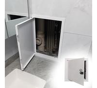 Sportello Ispezione Pannello di Accesso con Pulsante Piccolo, Sportello di Accesso per Cartongesso 10x10 15x15 20x20 25x25 30x30 35x35 Cm, Coperchio di Accesso per Foro Muro con Chiusura a Scatto(20x3