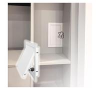 Sportello Ispezione Pannello Di Accesso In Metallo Con Chiusura A Scatto 30 X 34 14x30 16x16 18x18 18x30 Pollici, Copertura For Foro Da Parete A Soffitto(8x20in(20.3x50.8cm))