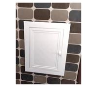 Sportello Ispezione Pannello Di Accesso Magnetico Con Pulsante Di Apertura, Porta Di Revisione For Soffitta Bianca In Lega Di Alluminio, Piastra Di Copertura(17x11in/430x279mm)