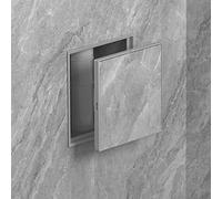 Sportello Ispezione Pannello di Accesso per Piastrelle Invisibile, Sportello di Ispezione Nascosto in Plastica, Porta Nascosta per Servizio Idraulico per Bagno, Cucina(Gray,12x12cm(4 3/4x4 3/4"))