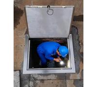 Sportello Ispezione Porta di Accesso al Pavimento del Vespaio, Sportello Ispezione A Pressione per Nascondere I Cavi, Coperchio Revisione Dell'impianto Idraulico(6x6in (150x150mm))