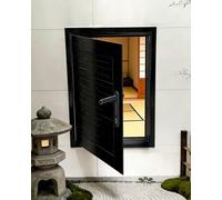 Sportello Ispezione Portello di Accesso Texturizzato Bloccabile, Porta Ispezione per Impianti Idraulici Verniciata a Polvere, Pannello Revisione per Cucina, Sottotetto(Black,650x1100mm/26x43in)