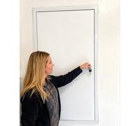 Sportello Ispezione Sportello d’Ispezione in Lega di Alluminio per soffitta, Botola Ispezione con chiave e nascosta per parete soffitto pavimento vano tecnico(28x48in/71x122cm)