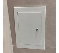 Sportello Ispezione Sportello Di Accesso Idraulico For Doccia Con Maniglia, Chiusino Di Servizio In Metallo Per Uso Interno Ed Esterno, Sportello Di Apertura(4x10in/10x25cm)