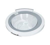 SPORTELLO OBLÒ COMPLETO PER LAVATRICE BOSCH SIEMENS BALAY 00704286 BIANCO/INOX