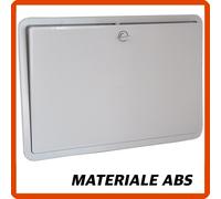 Sportello per contatore acqua gas Enel cassetta ispezione in ABS grigio 2 chiavi