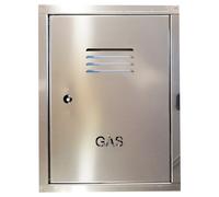 Zinco Group - Sportello portello porta inox per contatore gas, misura 45x60cm