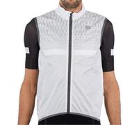 Gilet a vento Sportful Reflex bianco grigio - M