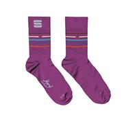Sportful 1121054 VéLODROME W SOCKS Calzini Donna CYCLAMEN MULTICOLOR SM