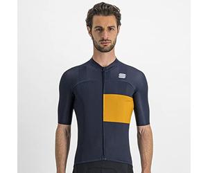 Sportful 1122034 Snap Jersey Maglia Lunga Uomo Galaxy Blue Golden Oak M
