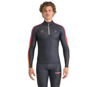 Sportful Apex - felpa in pile - uomo M Black/Red man Schoeller