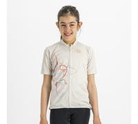 Sportful Checkmate Short Sleeve Jersey Bianco 10 Years Bambino,Bambina