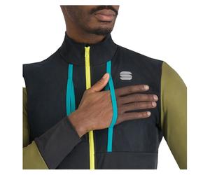 Sportful Giacca Supergiara Gore-tex Infinium™ Black / Greene / Blue