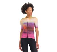Sportful Maglia Ciclismo Flow Superg Carmine Rose Giallo Donna M