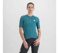 Maglia sportful matchy a manica corta da donna verde