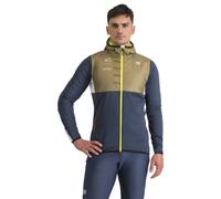 Sportful Rythmo M - giacca sci da fondo - uomo L Blue/Light Brown man Thermore Ecodown