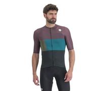 SPORTFUL Snap Jersey - Uomo - Viola / Verde - Taglia S- modello 2023