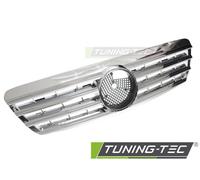 Sportgrill Chrome Nero Streckgitter Per Mercedes W220 98-02