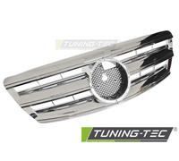 Sportgrill Crom Nero Compatibile Mercedes W220 02-05 Streckgitter in Plastica