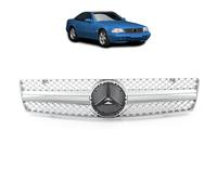 Sportgrill Crom & Silber Per Mercedes-Benz SL R129 1989-2001, Streckgitter